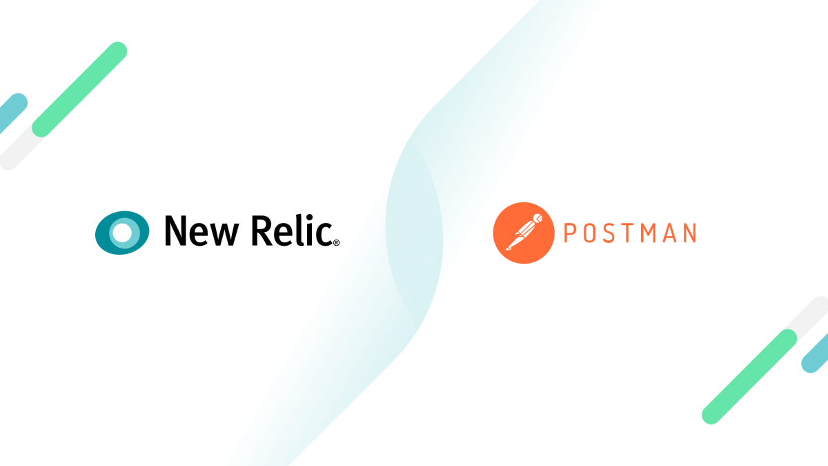 Image showing New Relic and Postman logos