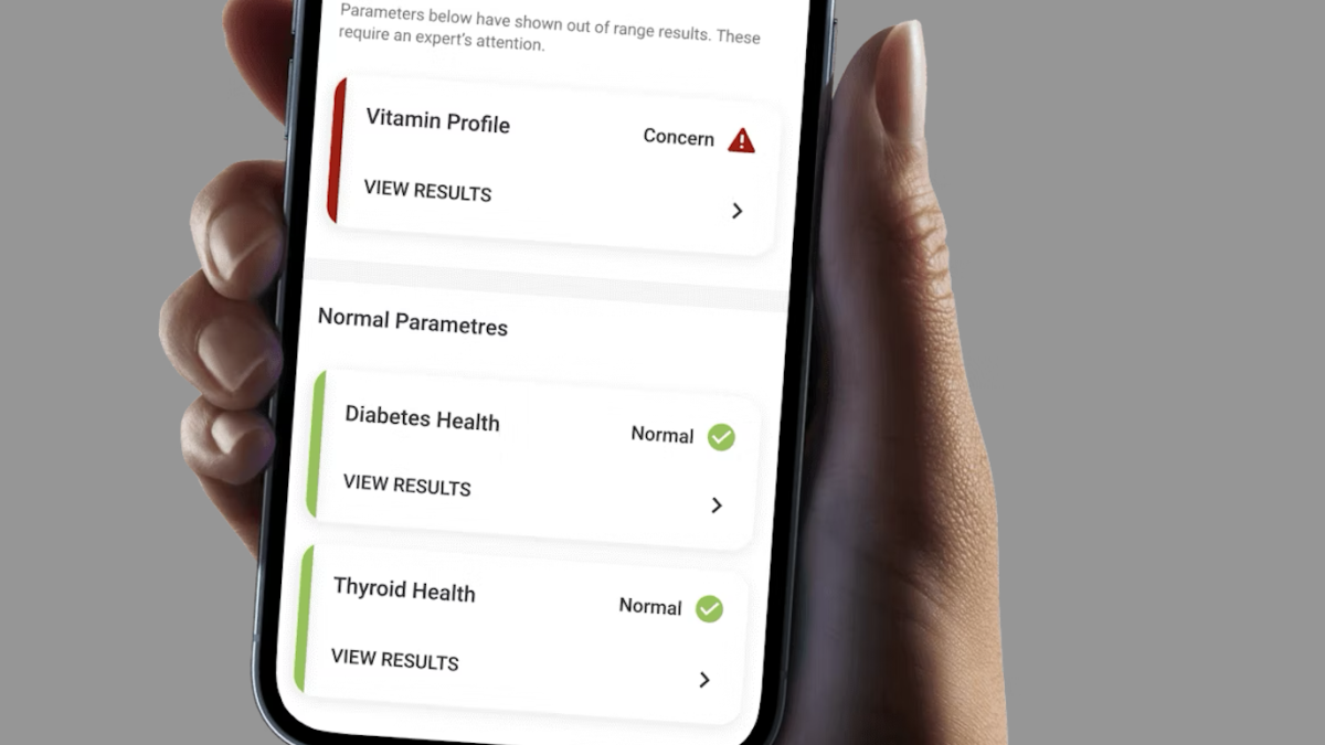 HealthifyMe app in action