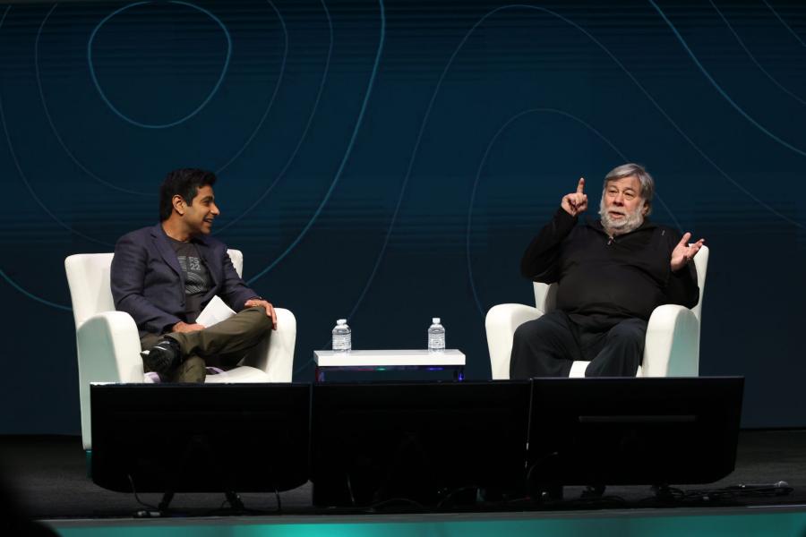 Steve Wozniak gives the closing keynote