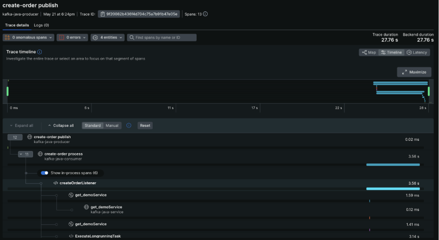 create order publish