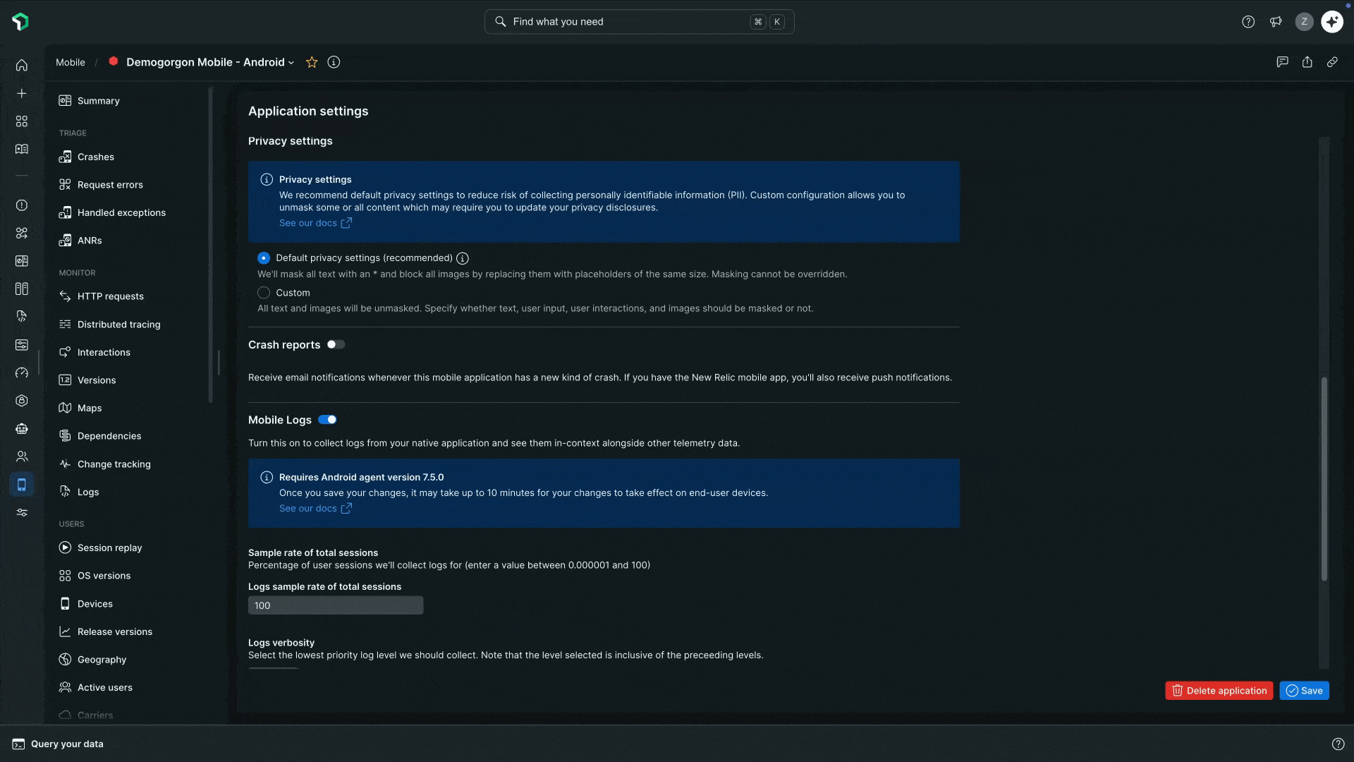 Privacy, front and center