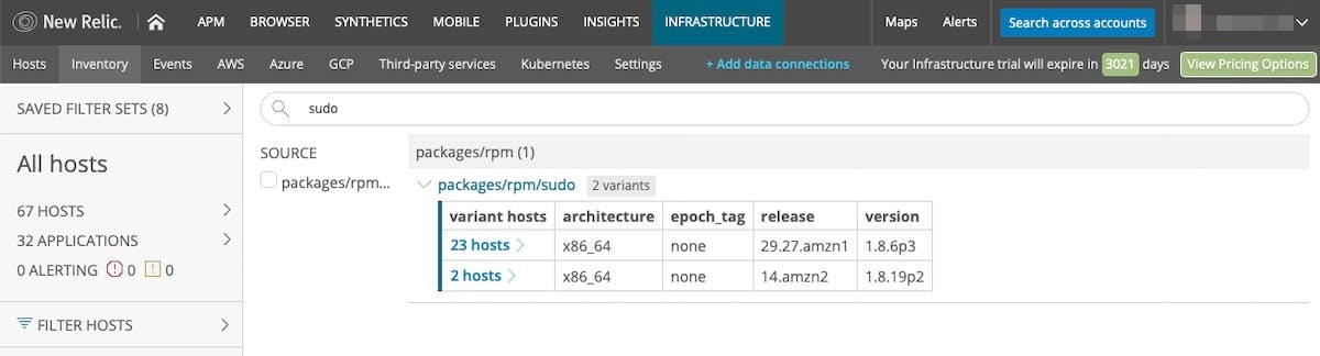 New Relic Infrastructure
