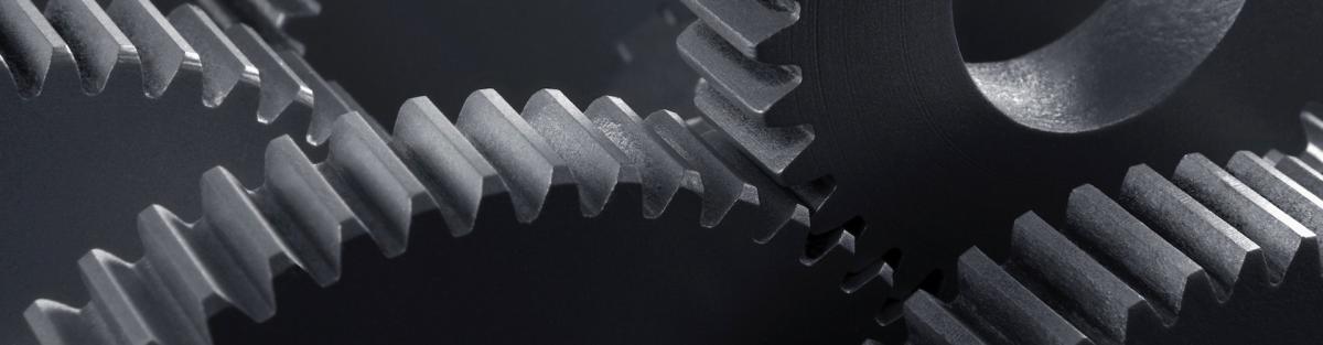 close up of gears