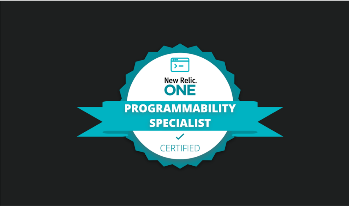 New Relic Programmability Specialist Certification