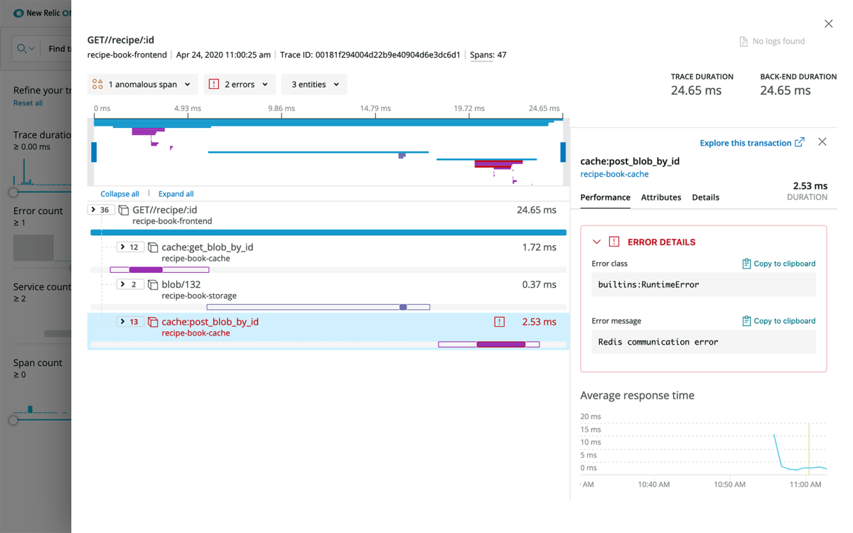 Edge Infinite Tracing in New Relic