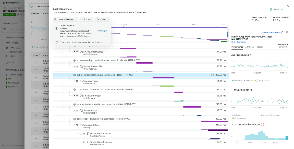 New Relic tracing and Kubernetes cluster explorer helps you modernize your applications.