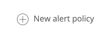 The "New alert policy" button.
