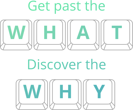 Get past the WHAT discover the WHY
