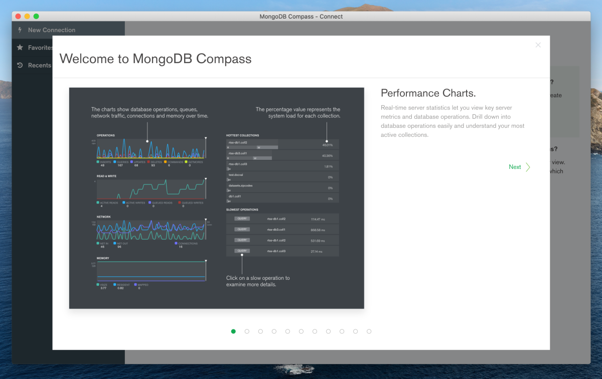MongoDB Compass screenshot