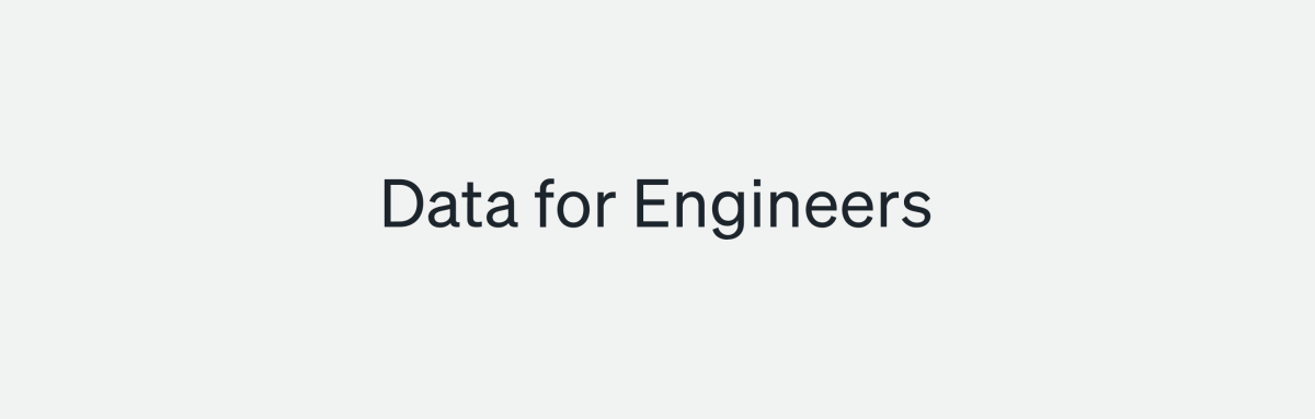 Data for Engineers, New Relic brand statement