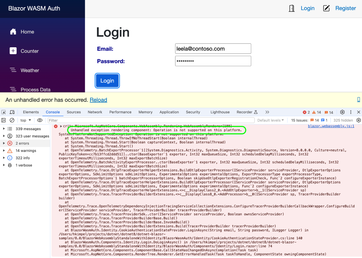 OpenTelemetry tracing console output frontend otlp