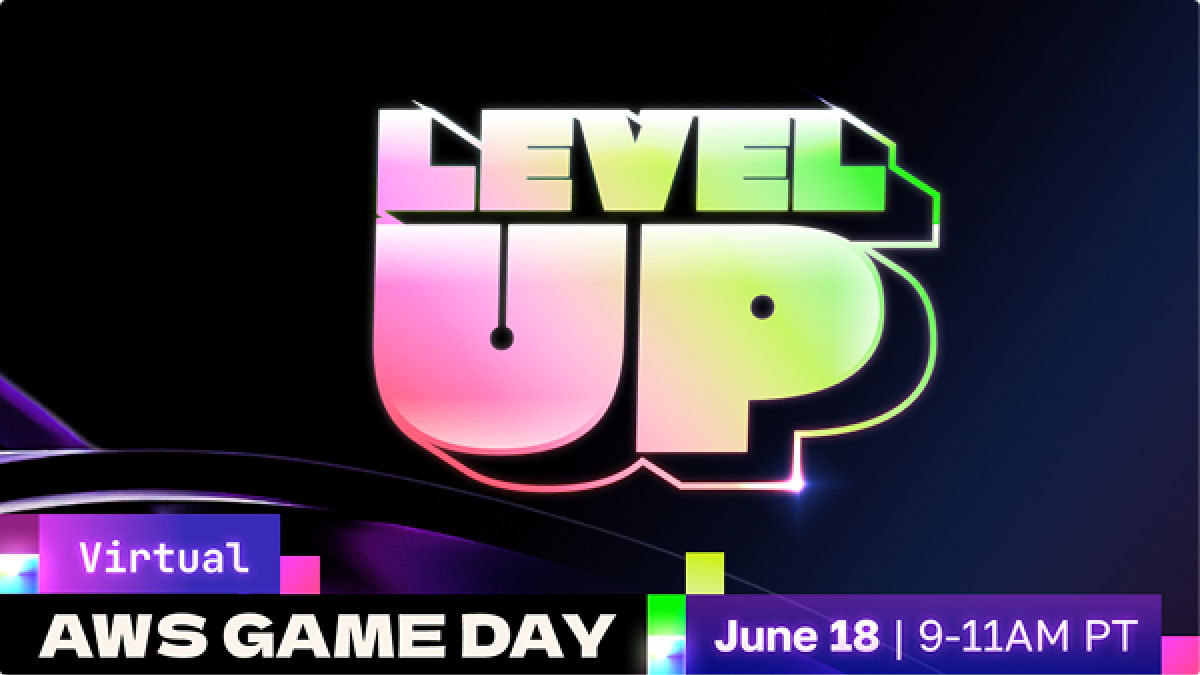 Event page banner for Level Up: Virtual AWS Game Day