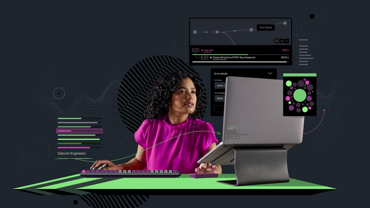 woman looking at computer on laptop stand while typing on keyboard with right hand
