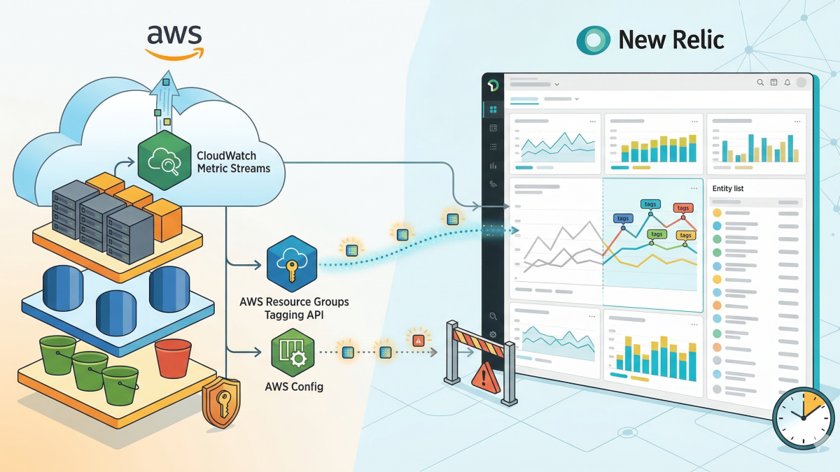 Troubleshooting metrics tagging issue of New Relic AWS Integration