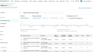 New Relic product screen capture