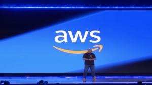 AWS speaker on stage