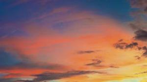 Sunset with clouds
