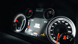 Vehicle dashboard with gauges