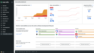 Vulnerability dashboard visualizes untriaged and open vulnerabilities in your application.