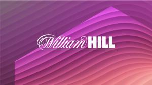 William Hill logo layered over wavelike background