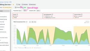 Viewing and interacting with tags in New Relic