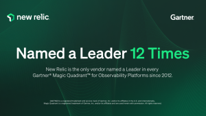 New Relic Named a Leader 12 Times in the Garter Magic Quadrant for Observability Platforms