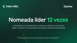  Nomeada líder 12 vezes. A New Relic foi nomeada líder em todos os relatórios do Gartner Magic Quadrant para plataformas de observabilidade desde 2012.