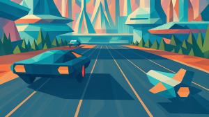 AI generated art of futuristic city