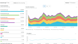New Relic APM dashboard