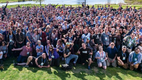 Large group of people posing in photo