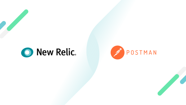 Bild mit den Logos von New Relic und Postman