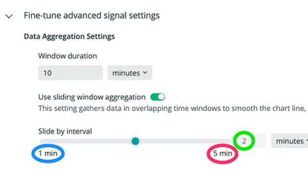 Data aggregation settings in New Relic