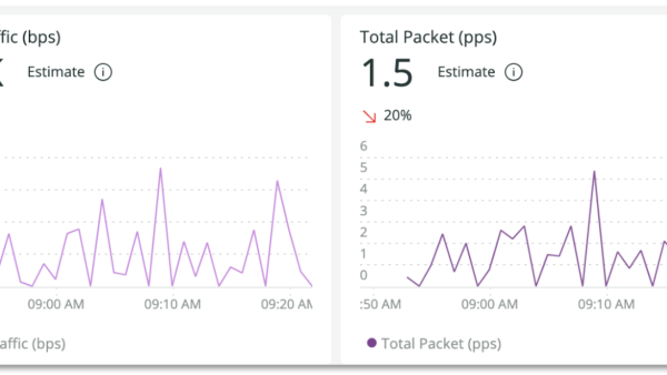 Diagramme zu Gesamt-Traffic und -Paketrate