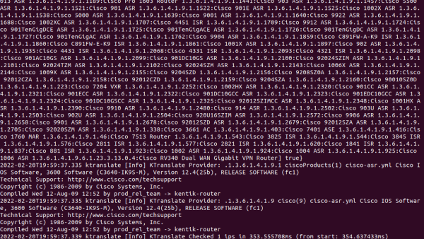 Screen in terminal with information about added device.