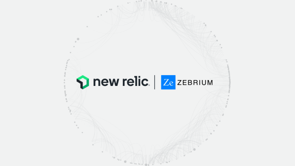 Logos of New Relic and Zebrium