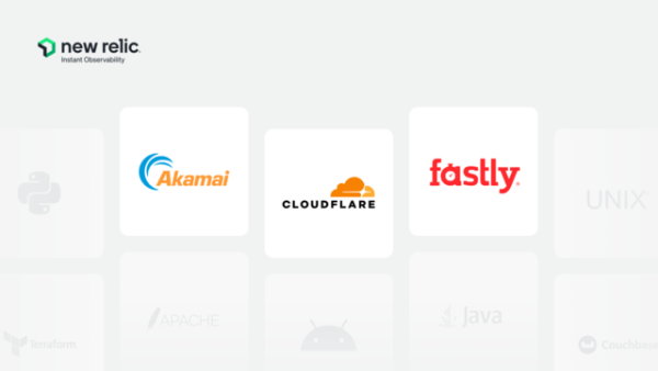 New Relic integrations with company logos