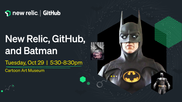 Coming to GitHub Universe? Join us for happy hour on Tuesday, Oct 29 from 5:30-8:30pm.