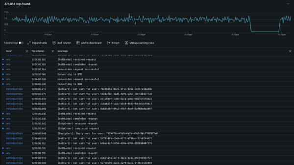 Logs UI in New Relic