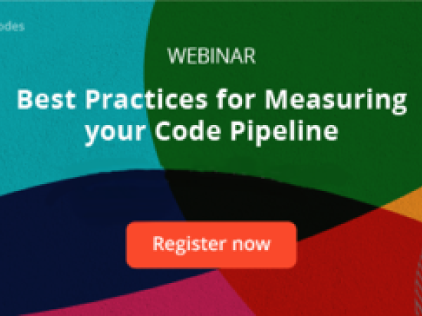 Webinar tile: "Best practices for measuring your code pipeline"