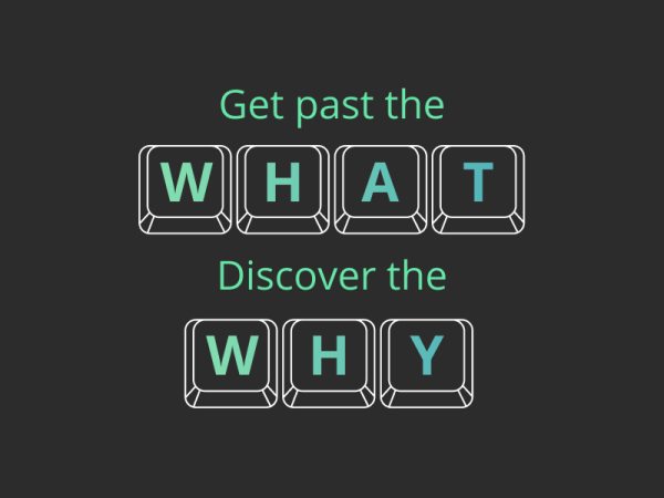 Get past the WHAT Discover the WHY