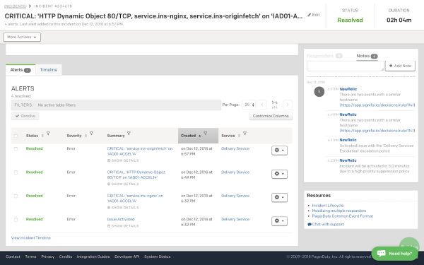 Imagem do dashboard de operações de IA da New Relic 