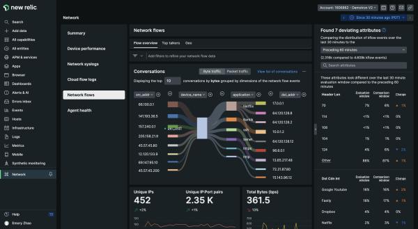 New Relic Flow Logs