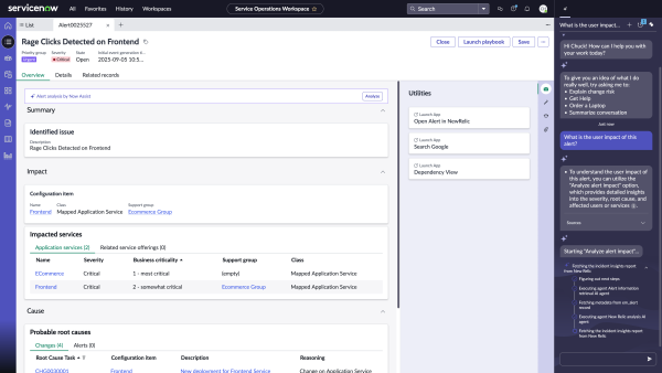 Service now agentic analyzing