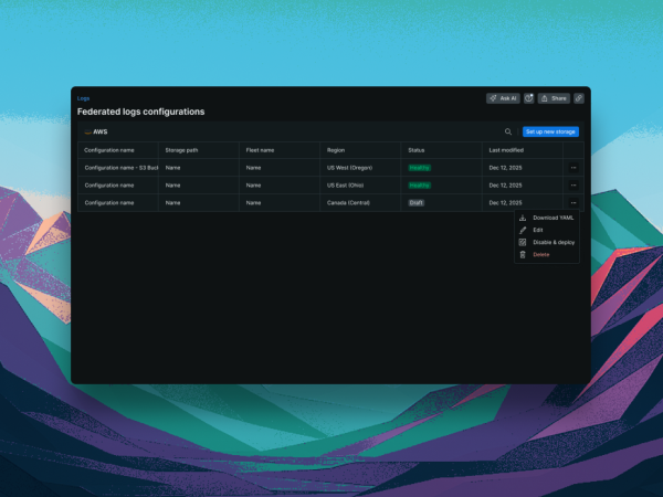 Data residency configurator