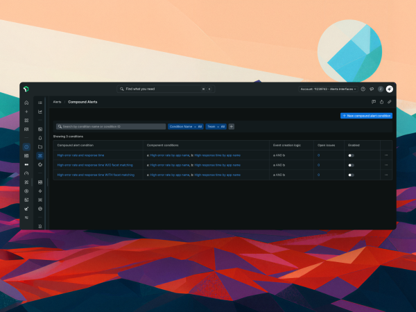 New Relic identifies meaningful signals and reduces alert noise.