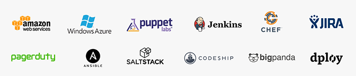 Sidebar of third parties including AWS, Windows Azure, Puppet Labs, Jenkins,Chef, Jira