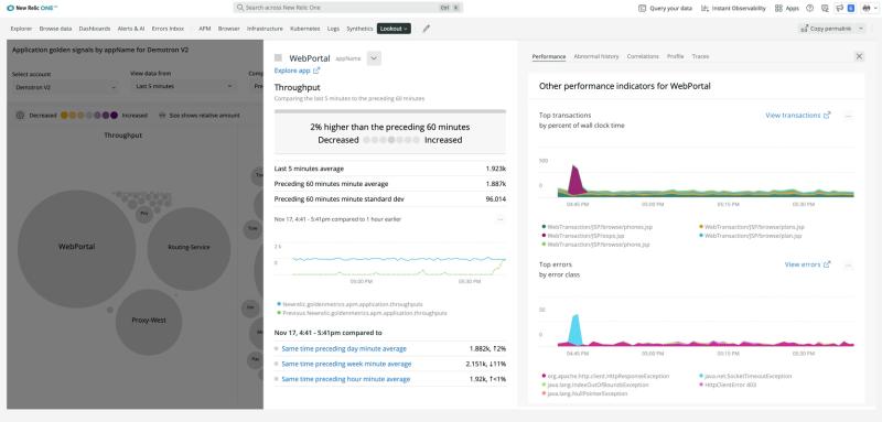 See your entire estate at a glance with New Relic Lookout.