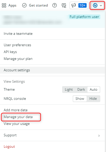 Manage your data