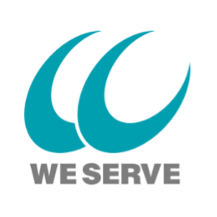 WE SERVE logo