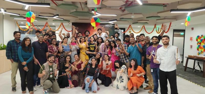 New Relic Hyperbad team's Diwali celebration